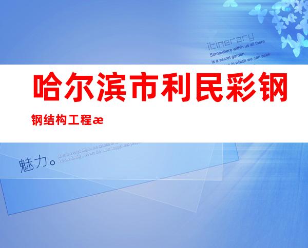 哈尔滨市利民彩钢钢结构工程有限公司